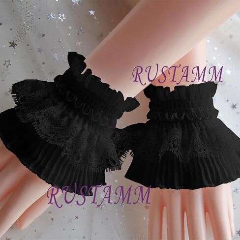 لوليتا الدانتيل قفازات اليد كفة الكفة مرونة مانيكير ديكور للنساء إكسسوارات حفل زفاف الزفاف in Kuwait