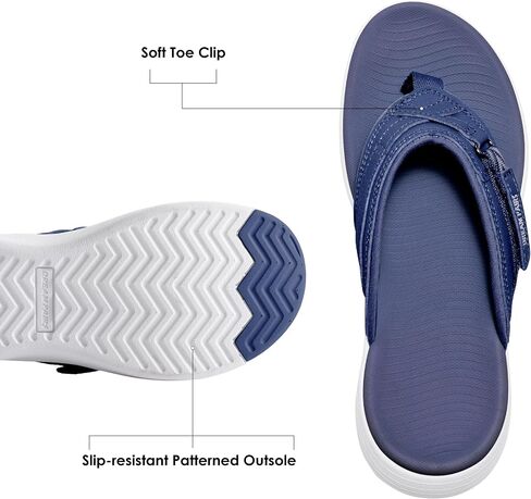 DREAM PAIRS Womens Arch Support Lightweight Flip Flops | Soft arch support footbed, deep heel cup, anti-slip soles adjustable strap offer comfort for summer outings and outdoor walks in Saudi Arabia