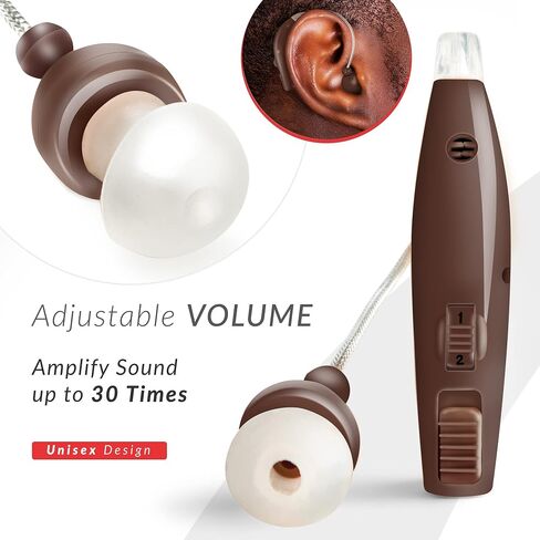 MSA Pro Sound Amplifier ، يضخّم الصوت بمقدار 30 مرة ، حتى 20 ساعة الاستخدام المستمر ، والوزن الخفيف ، و Neveliable ، ومساحًا قابل للتعديل ، والشحن السريع ، والبني الداكن ، 1Ct in Kuwait