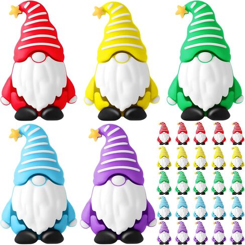 50 Pcs Mini Gnomes Tiny Figures Miniature Gnomes Fairy Gifts Statues Tiny Figurines for Landscape Outdoor Patio Yard for Spring Easter Garden Accessories Gifts Fairy Goodie Bag in Saudi Arabia