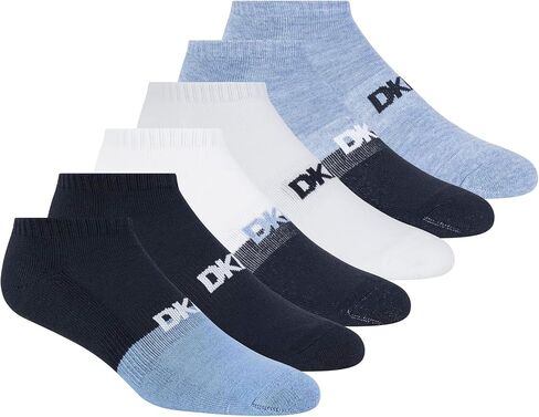 DKNY Men's 6 Pack Sport Cushion Low Cut Socks in Saudi Arabia