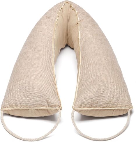Weighted Door Draft Stopper 36 inch, Linen Weighted Under Door Draft, Noise, Cold Air, Dust Stopper, Seal, Energy Saving, Elegant (1, Beige 36 Inch) in Saudi Arabia