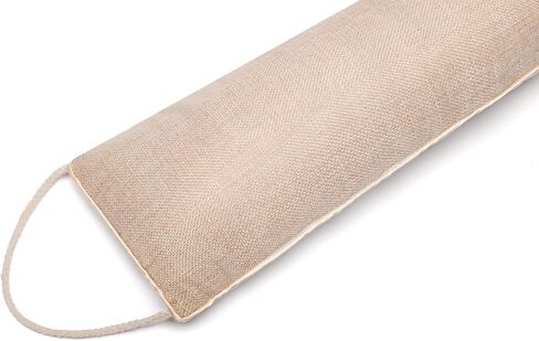 Weighted Door Draft Stopper 36 inch, Linen Weighted Under Door Draft, Noise, Cold Air, Dust Stopper, Seal, Energy Saving, Elegant (1, Beige 36 Inch) in Saudi Arabia