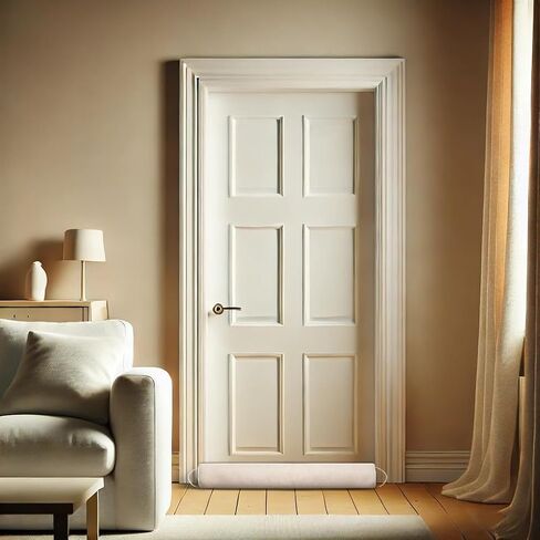 Weighted Door Draft Stopper 36 inch, Linen Weighted Under Door Draft, Noise, Cold Air, Dust Stopper, Seal, Energy Saving, Elegant (1, Beige 36 Inch) in Saudi Arabia