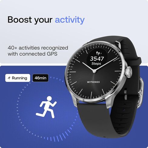 Withings ScanWatch Light - Hybrid Smart Watch, Heart Rate Monitoring, Fitness Tracker, Cycle Tracker, Sleep Monitoring in Kuwait