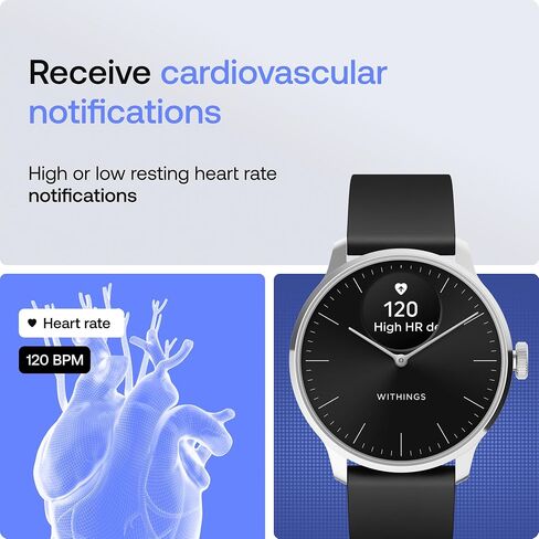 Withings ScanWatch Light - Hybrid Smart Watch, Heart Rate Monitoring, Fitness Tracker, Cycle Tracker, Sleep Monitoring in Kuwait