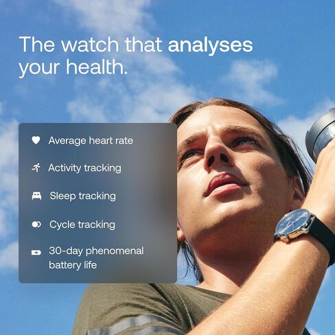 Withings ScanWatch Light - Hybrid Smart Watch, Heart Rate Monitoring, Fitness Tracker, Cycle Tracker, Sleep Monitoring in Kuwait