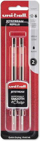 عبوة من قطعتين من Uniball Jetstream، أسود متوسط ​​1.0 مم، أفضل قلم Wirecutter، أقلام حبر جاف، أقلام حبر جاف | اللوازم المكتبية، الأقلام، قلم حبر جاف، الأقلام الملونة in Saudi Arabia