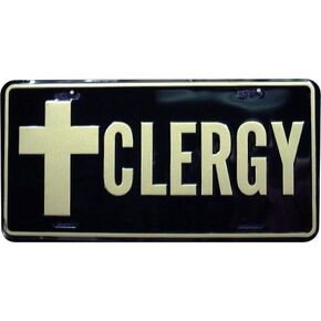 Clergy License Plate