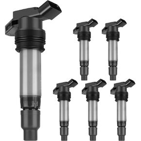 SCITOO Ignition Coil Coils Pack fits for Volvo XC90 3.2L 2007-2012 for Volvo XC70 3.2L 2008-2012 for Volvo XC60 3.2L/3.0L 2010-2012 for Volvo V70 3.2L 2008-2010 UF594 1788516 set of 6
