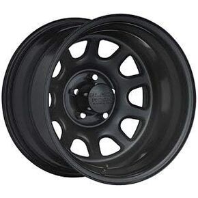 D Widow 15x8 Black Wheel/Rim 5x5.5 with a -19mm Offset and a 108.71 Hub Bore. Partnumber 942585537