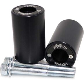 Shogun USA Made Suzuki GSX-S1000 GSX S1000 2016 2017 2018 2019 2020 2021 2022 2023 2024 2025 Black PA2 No Cut Frame Sliders Fits ABS & NON ABS Models - 715-5629