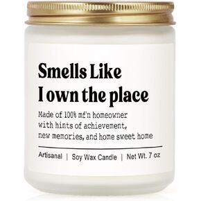 Niyewsor Housewarming Gifts, New House/Home Candle, Best Housewarming Gift 2025, Closing Gifts for Home Buyers, New Homeowner, First Apartment Essentials, Handmade, 7oz