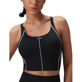 baleaf Freeleaf Broadway Womens Spaghetti Strap Dance Sports Bras, High Impact Crisscross Back, Padded Yoga Workout Tank Top in Kuwait