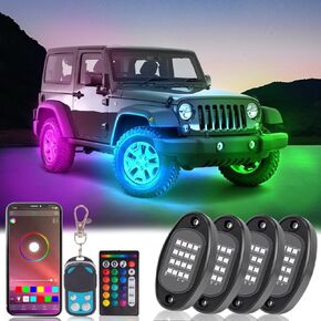 LED Rock Lights للشاحنات: LENDGROW CAR RGB Light مع APP/REMOTE CONTRON