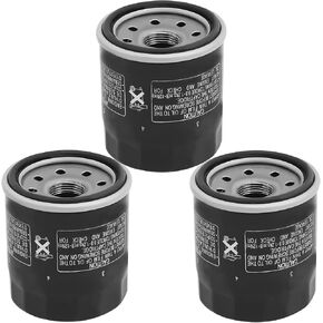Oil Filter for Yamaha BRUIN 350 KODIAK 400 450 WOLVERINE GRIZZLY 660 RHINO XVZ1300 XV1600 XV1700 XV1900 ROAD STAR YZF R1 R6 VMX1200 1700 1996-2015 (3PCS)