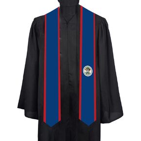 Belize Country flags Graduation Stole scarf class of 2025 Graduation Sash Unisex Adult for Study Aboard International Students gifts