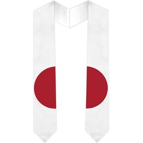International Students Japan Graduation Stole Japan Country Flag Graduation Sash 5 X 72 Inches