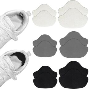 Shoe Heel Repair, 6 Pairs Self-Adhesive Shoe Heel Repair Patches for Sneakers Holes and Wear, Heel Inserts Pads Protectors for Men Women Teens Shoes Boots Large and Small Size