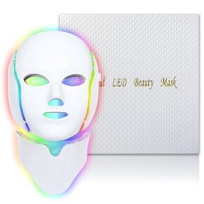 العلاج بالضوء الأحمر للوجه ، 7 ألوان LED LED قناع الخفيفة في المنزل ، LED LED Face Mask Light Therapy ، Pink