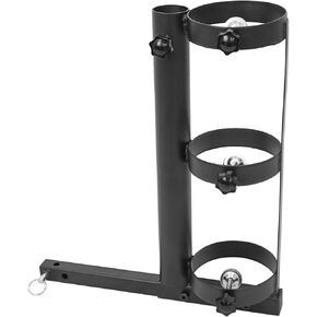 Oxygen Tank Holder Cane Holder 2 in 1 for Power Mobility Scooters, Electric Wheelchair Accessories (Works with 1"X1" Hitch Receiver Equipped), Suitable for D and E Oxygen Cylinder
