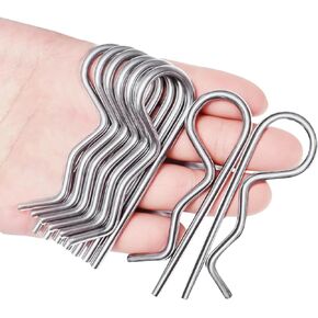 8pcs مقطع دبابيس عوائق الثقيلة ، دبابيس عوائق المقطورة ، مقاطع مقاطع مقاطع دبابيس ، إكسسوارات عالمية للسيارات الثقيلة دبوس Cotter متوافق مع جرارات المقطورة المقطورة