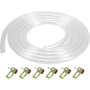 1 Set Universal Petrol Fuel Line Gas Line Pipe Hose Plastic Clear 3.93ft 1/8"ID 1/4"OD
