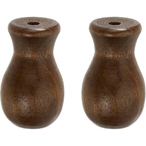 uxcell 2Pcs Cord Knobs, 32mm Window Blind Tassels Wooden Pull Cord Tassel Drops Pull End Pendant for Window Blinds Shade Curtain, Brown