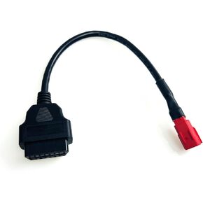 6pin إلى 16Pin للدراجة النارية 6 دبوس محول كابل تشخيص OBD ، يمكن لـ OBD2 OBDII أداة التشخيص من أجل Guzzi Kawasaki Suzuki Yamaha Harley Davidson Piaggio Vespa ATV UTV دراجة للدراجة النارية