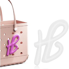 سحر إكسسوارات أحرف السيليكون المتغيرة للألوان ، وتوافق مع حقيبة BOGG الأصلية جميع الطرز ، متوفرة باللون البنفسجي ، إدراج رسالة زخرفية لحقائب حقيبة اليد. in Kuwait