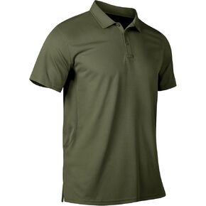 Long Sleeve Polo Shirts for Men Quick Dry Performance Polo T Shirts Collared Tactical Shirt Athletic UPF Golf Shirts