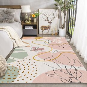 Alphabet Kids Rug for Playroom, 5x7 ABC Ocean Kid Play Mat, Preschool Area Rugs for Classroom, Sea Animals Educational Rugs Numbers Learning Mat Washable Bedroom Carpet Nursery Mats