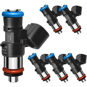 مجموعة من 6 تحديثات من 60158091 حقن الوقود تتناسب مع Lincoln: MKZ/MKX/MKS/KMT ، Ford: Fusion/Flex/Edge/Taurus (& x) ، لـ Mazda: 6/cx-9 ، for Mercury: Sable ، 2007-2015 3.5L/3.7L V6