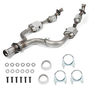 Front Left and Right Catalytic Converter Compatible with 1999-2004 Ford Mustang 3.8L,2004 Ford Mustang 3.9L Base Convertible/Coupe 2-Door (EPA Compliant),Replace# 30348