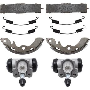 M MATI Front Brake Wheel Cylinders Shoes Kit for Suzuki LT230 LT250 LTF230 1985-1987 52400-54321 54400-41850