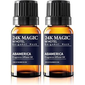 ABAMERICA Hotel Diffuser Oil, Inspired by The Ritz Carlton Hotel Scent, Long-Lasting Essential Oils for Home, Office, Premium Fragrance Oil for Diffusers (2-Pack)