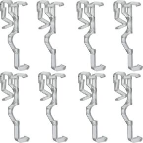 10pcs Valance Clips 2-1/2'' Window Blinds Hidden Clip Retainer Holder Clear Plastic for Horizontal Blinds Valance with 2.5" in Width