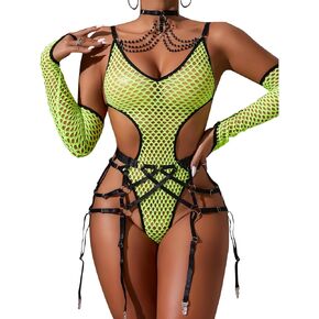 المرأة المثير للسيدات الرطب الشبكة ملابس داخلية babydoll bodysuits الدانتيل بيكيني