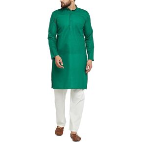 Men's Cotton Linen Pathani Kurta Salwar