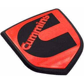 1Pcs Compatible with Head Front Cummin Emblem 3D Badge Nameplate Replacement for 3rd gen 03-09 Cummin (Chrome Black)