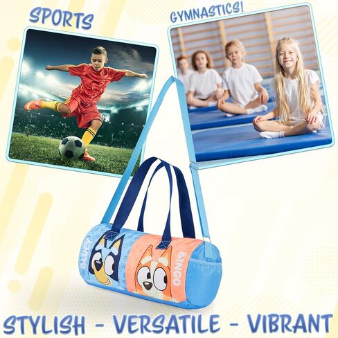حقيبة Bluey Gym for Kids Duffle Bag Cute Travel Holdall Bag Weeken for Sports Gym Class Dance With Gopicets Travel Essentials (Bluey Bingo) in Kuwait
