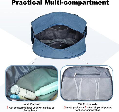18" Small Carry on Bags for Airplanes with Laptop & Wet Compartment Underseat for Spirit Airlines Personal Item Travel Bag 18x14x8 in Duffle Gym Bag for Women Men in Kuwait