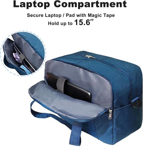 18" Small Carry on Bags for Airplanes with Laptop & Wet Compartment Underseat for Spirit Airlines Personal Item Travel Bag 18x14x8 in Duffle Gym Bag for Women Men in Kuwait