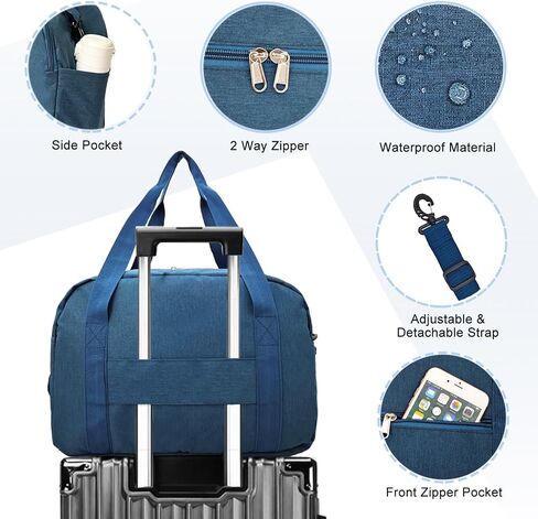 18" Small Carry on Bags for Airplanes with Laptop & Wet Compartment Underseat for Spirit Airlines Personal Item Travel Bag 18x14x8 in Duffle Gym Bag for Women Men in Kuwait