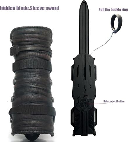 Hidden Blade Hidden Weapons Cosplay Weapons Props 1:1 Hidden Blade，Hidden Sword，Role Playing Weapon Props Black Flag 4 Edward in Saudi Arabia