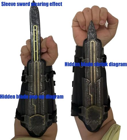 Hidden Blade Hidden Weapons Cosplay Weapons Props 1:1 Hidden Blade，Hidden Sword，Role Playing Weapon Props Black Flag 4 Edward in Saudi Arabia