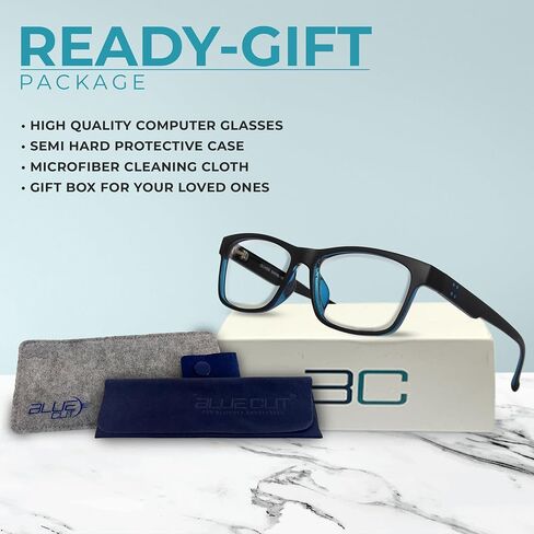 Blue Light Blocking Glasses for Men/Women Anti-Fatigue Computer Monitor Gaming Glasses Video Gamer Glasses in Saudi Arabia