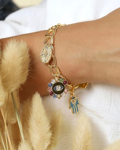 Jessica Simpson Womens Evil Eye Bracelet - Gold-Tone Evil Eye Bracelets for Women in Saudi Arabia