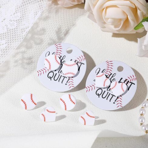 Quelay 24 Set Graduation Baseball Softball Stud arring for Women Sport arring with Card for Mom Fan Jewelry Gift in Kuwait