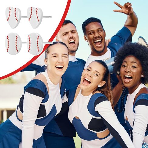Quelay 24 Set Graduation Baseball Softball Stud arring for Women Sport arring with Card for Mom Fan Jewelry Gift in Kuwait